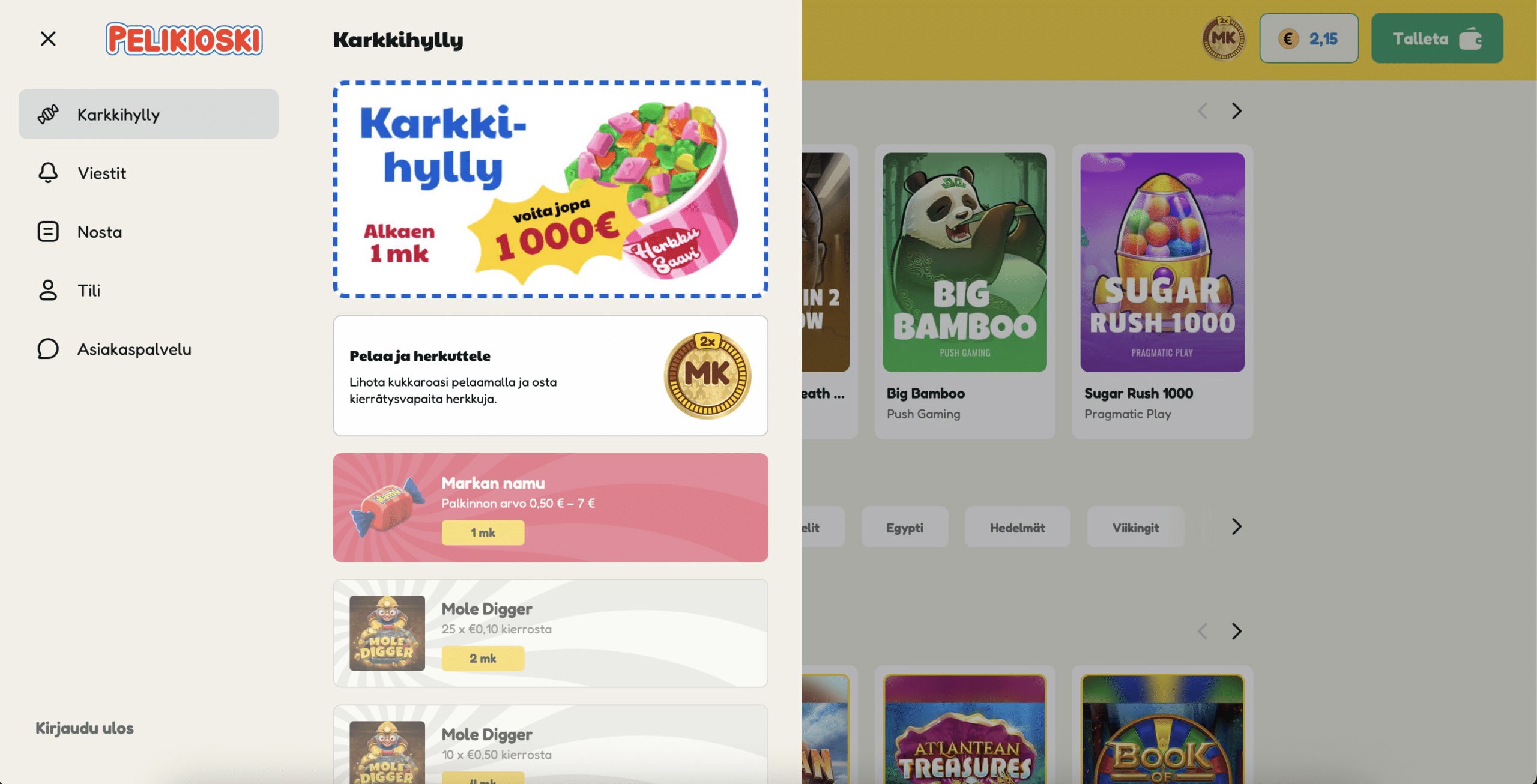 Pelikioski kasinoarvostelu