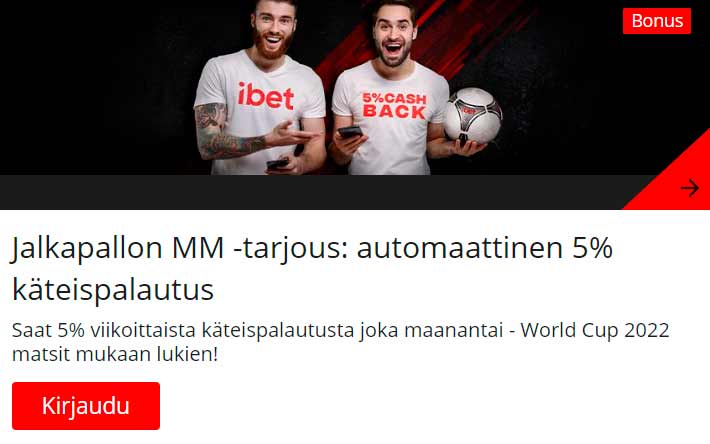 ibet automaattinen käteispalautus