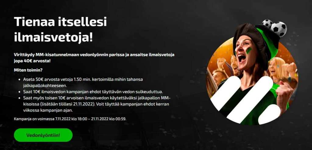 Mobilebet ilmaisvedot