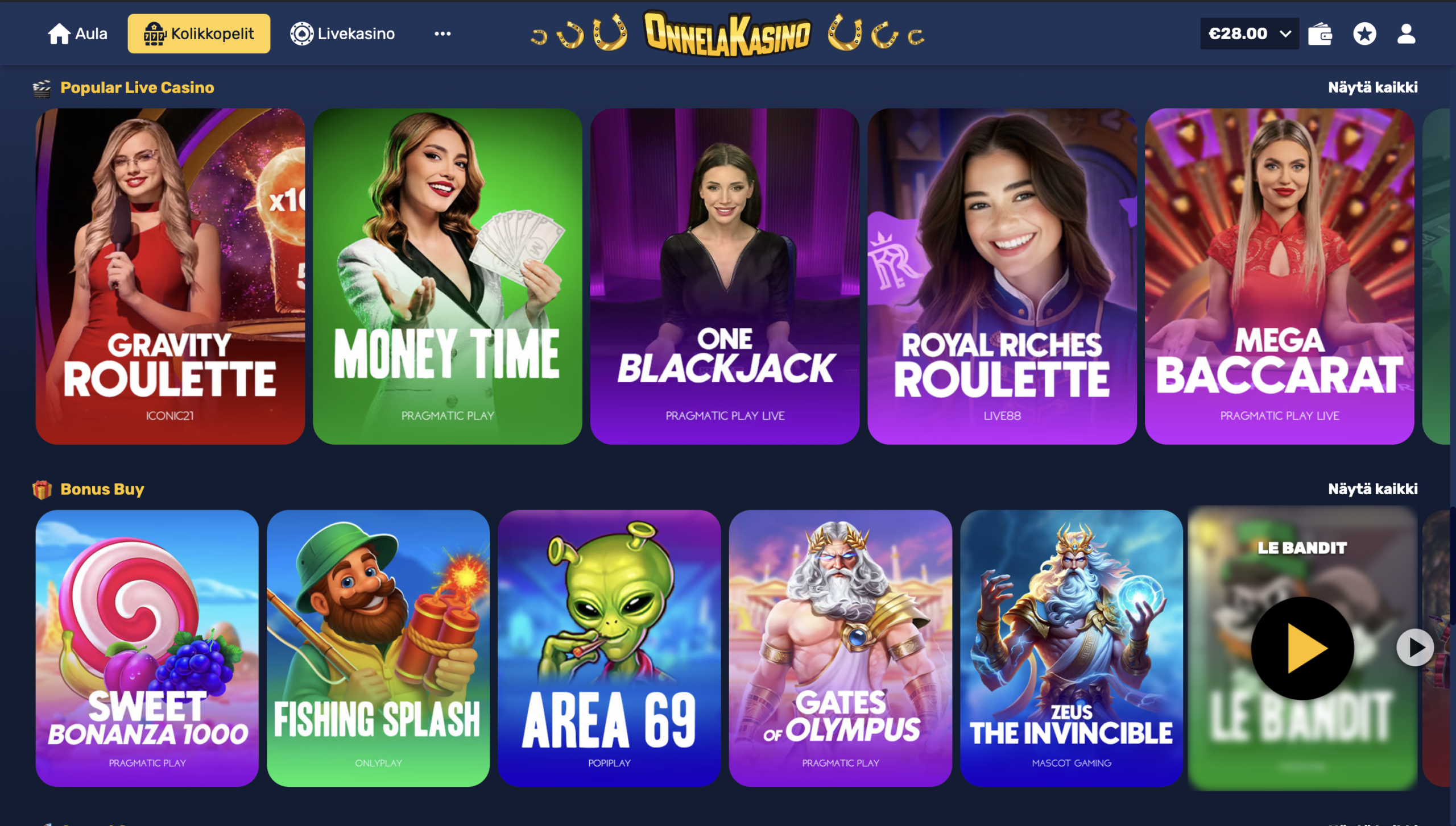 Onnela top 10 nettikasinot