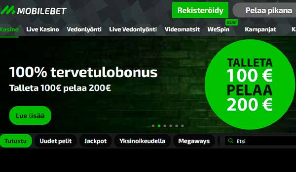 talletusbonus mobilebet