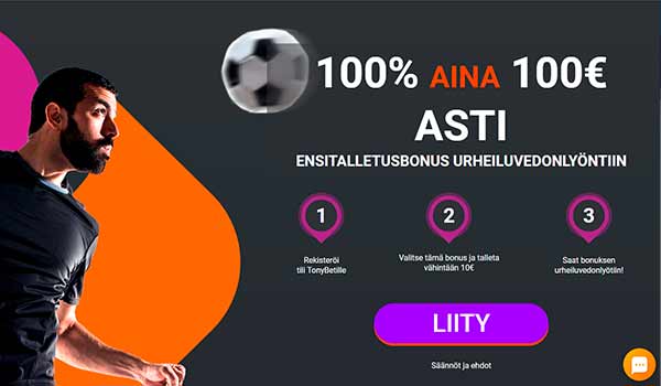 Tonybet vedonlyöntibonus