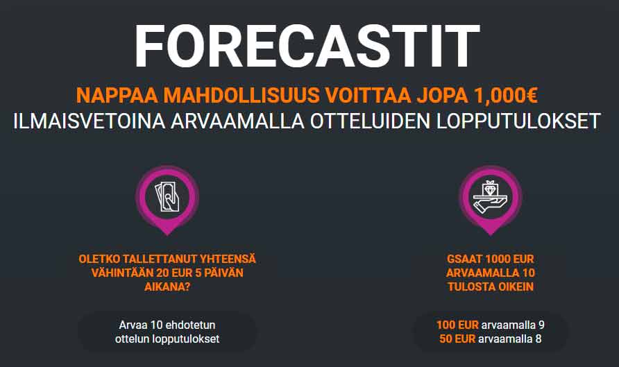 Tonybet forecast