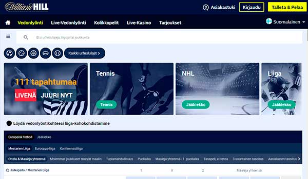 William Hill vedonlyönti
